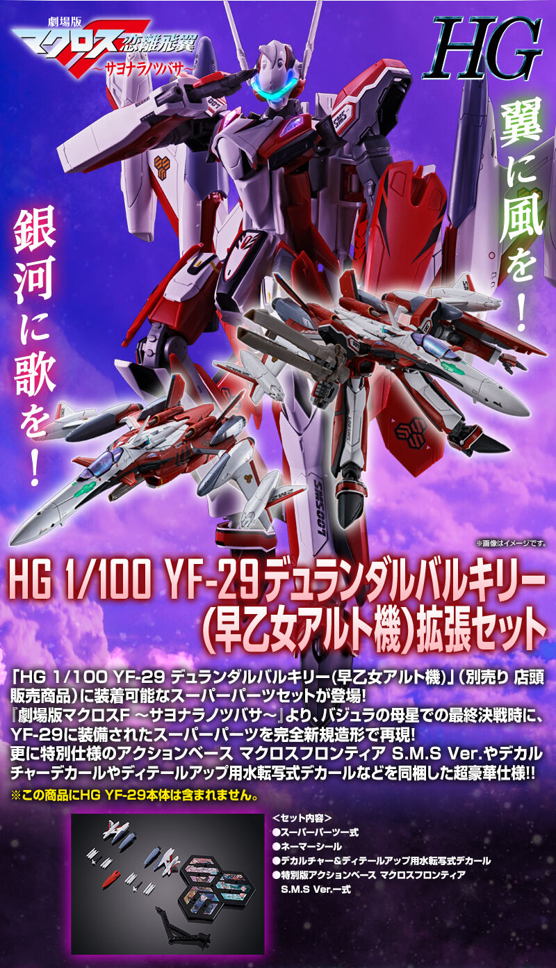 HG 1/100 YF－29 デュランダルバルキリー(早乙女アルト機)拡張