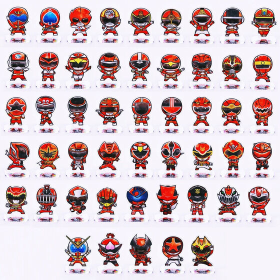 スーパー戦隊シリーズ 歴代レッド デフォルメ アクリルスタンド（全50