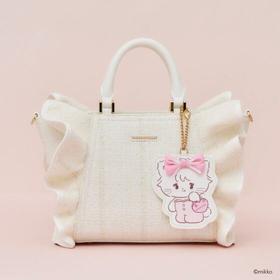 Lil ala mode×SAMANTHAVEGA ツイードフリルハンドバッグ | ファンシー