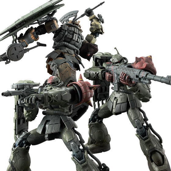 HG 1/144 ザクII F型 チャブス機 ＆ ケイル機 + 無識別型ザクII