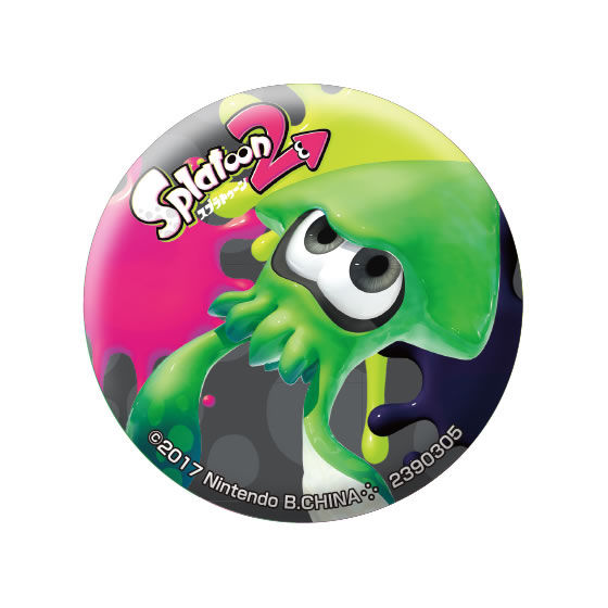 スプラトゥーン インクリング 3号 タコボール 缶バッジ スプラトゥーン