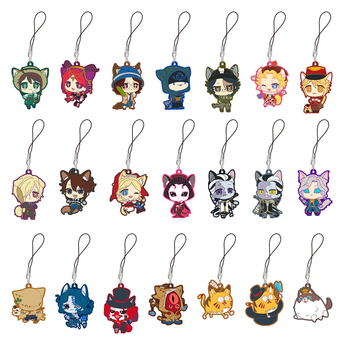 IdentityV in NAMJATOWN」ラバーストラップ5個セット | フィギュア