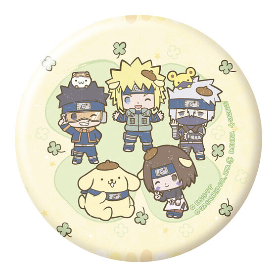 NARUTO×Sanrio characters ホログラム缶バッジコレクション