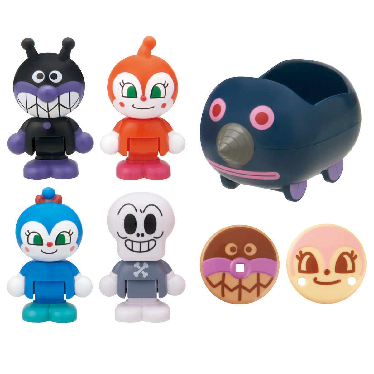 アンパンマンはじめてハウスドール もぐりんで出発！ばいきんまん