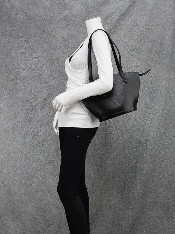 Louis Vuitton Black Epi Leather Saint Jacques PM Tote Bag