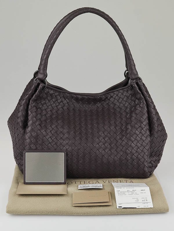Bottega Veneta Quetsche Intrecciato Woven Nappa Leather Parachute