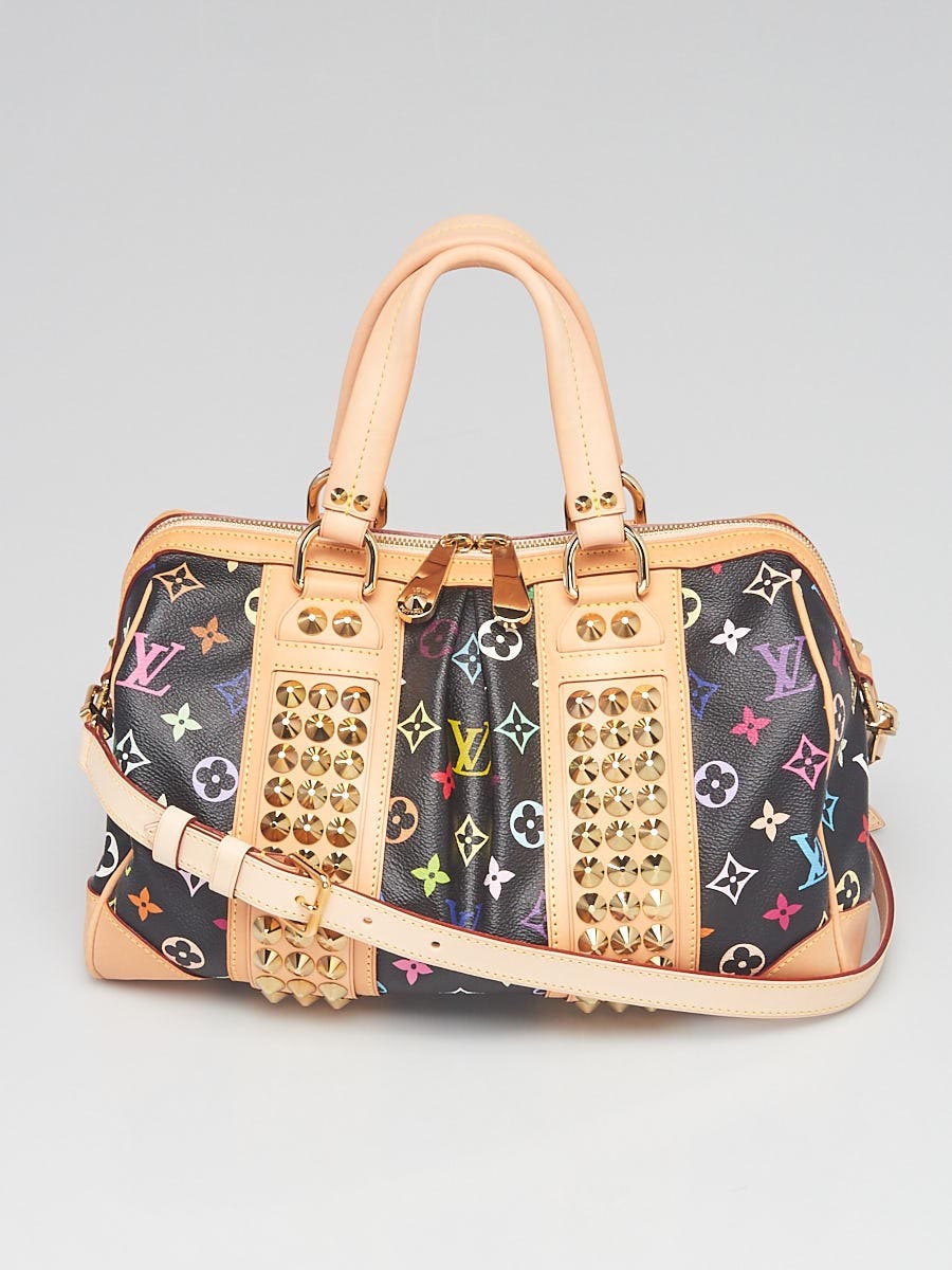 Louis Vuitton Black Monogram Multicolore Courtney MM Bag | Yoogi's