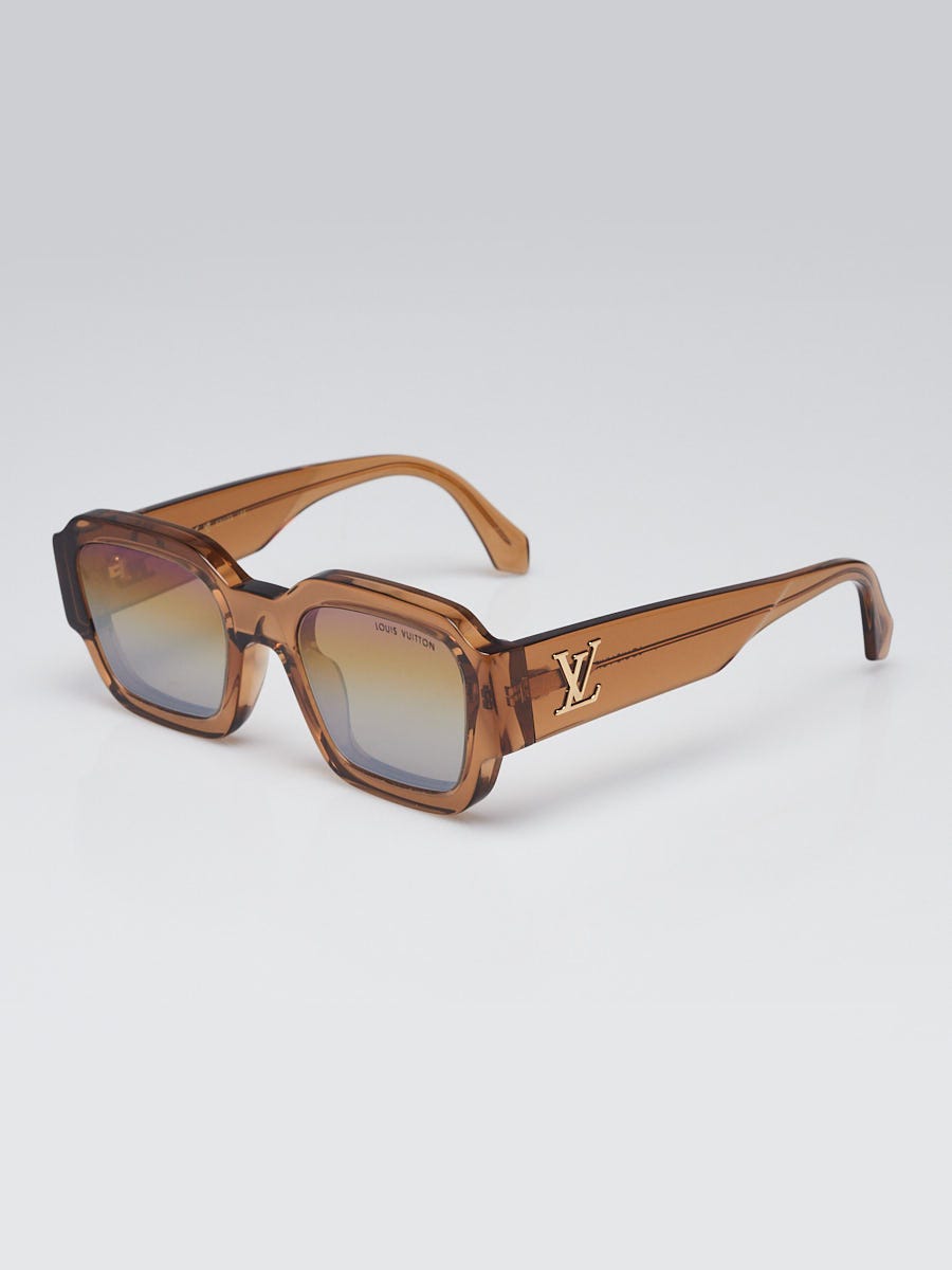 Louis Vuitton Brown Acetate Clash Square Sunglasses - Z2395W