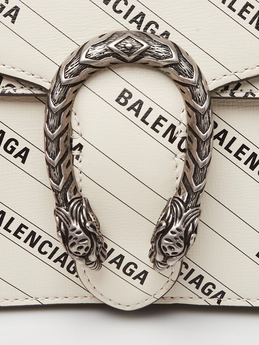 Gucci x Balenciaga White/Black Leather The Hacker Project Dionysus