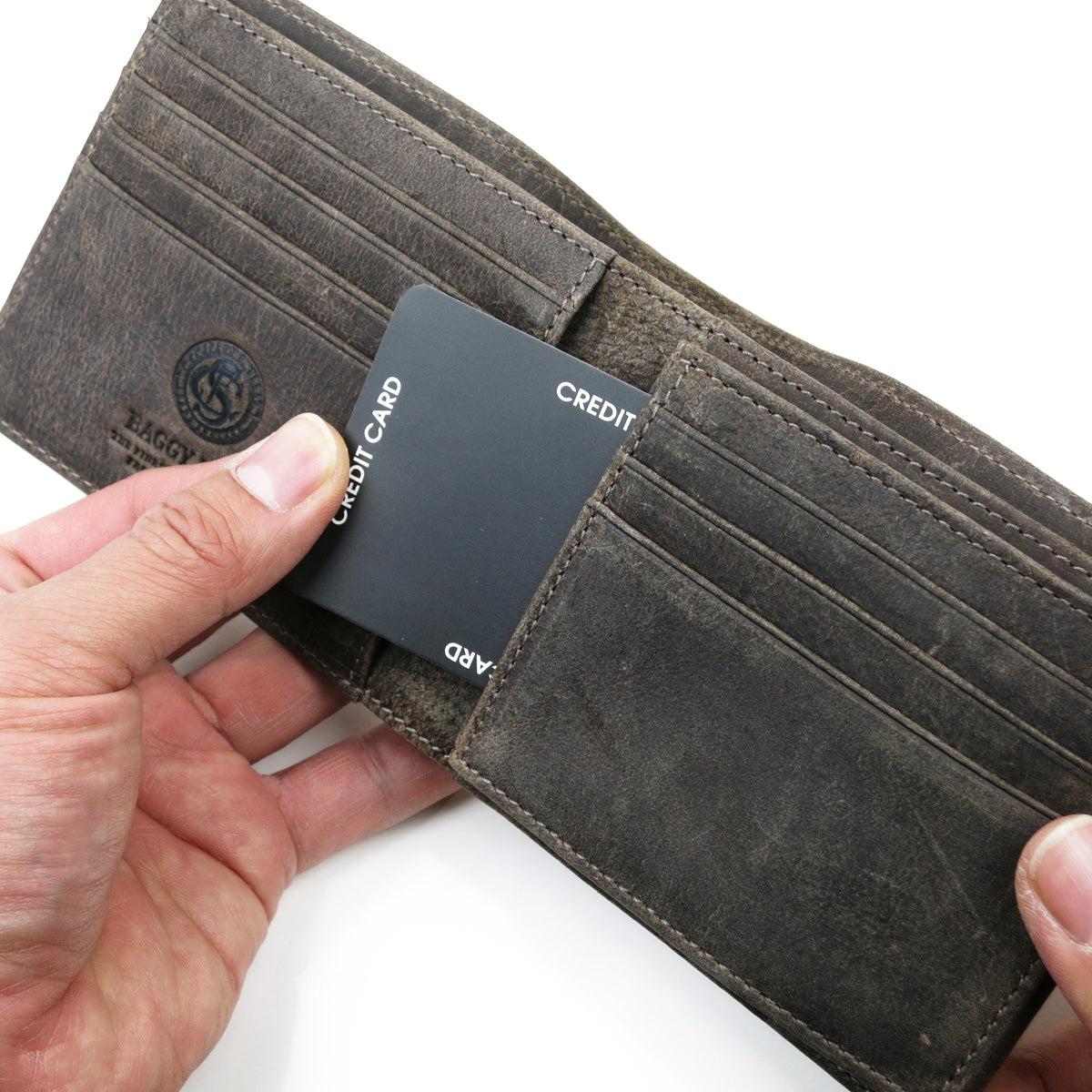 KUDU -クードゥーレザー- 二つ折り財布 ZKM902