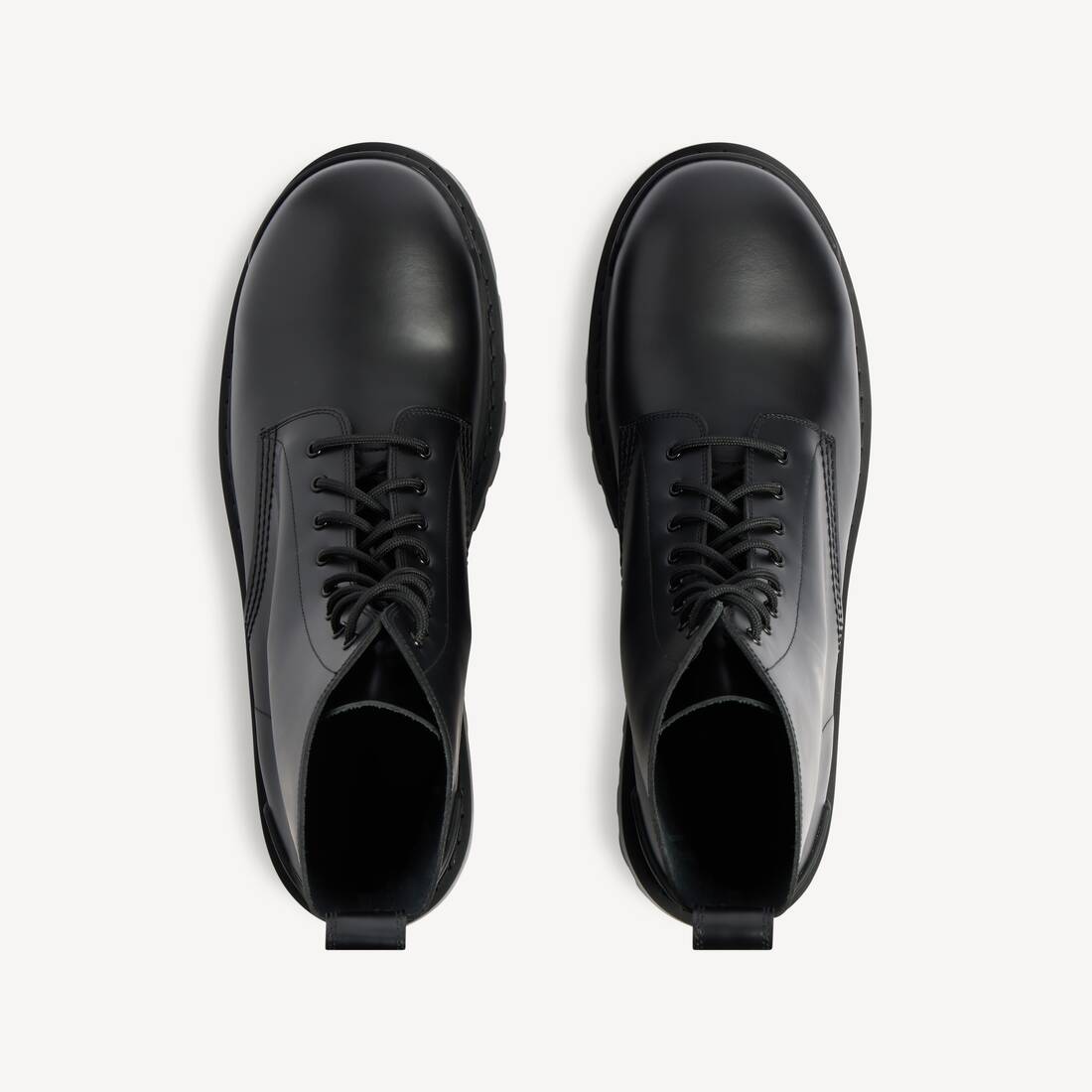 Men's Strike Lace-up Boot in Black | Balenciaga US