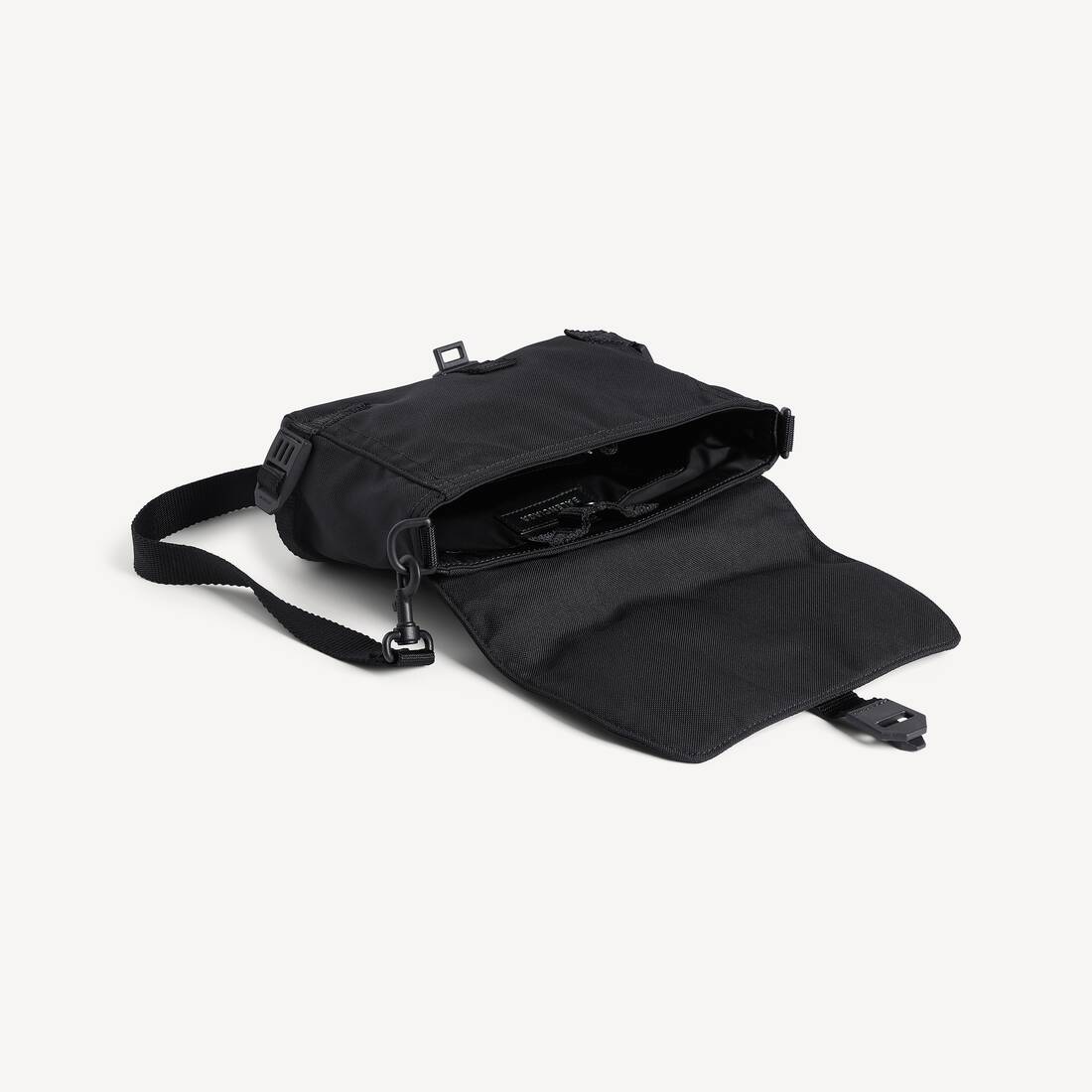 Men's Army Messenger Bag Small in Black | Balenciaga US