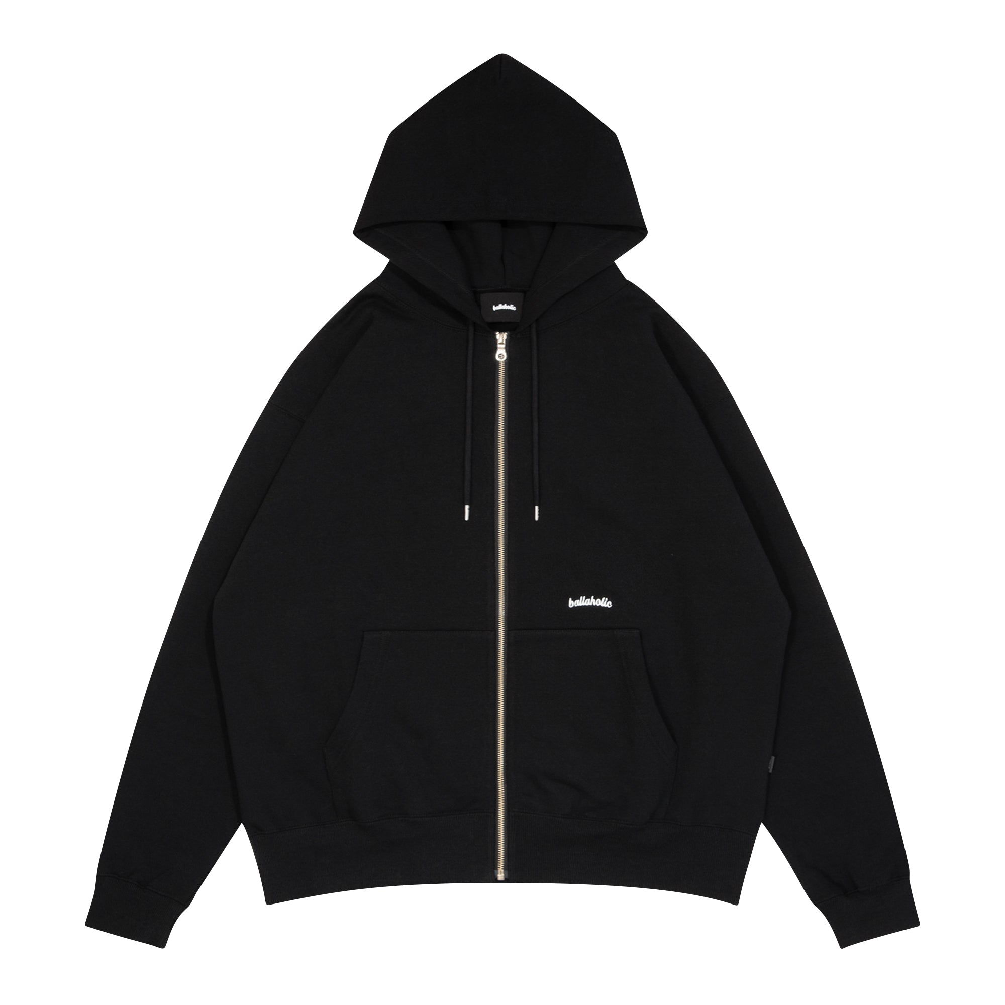 Small Logo Sweat Full Zip Hoodie (black) – ballaholicオンライン