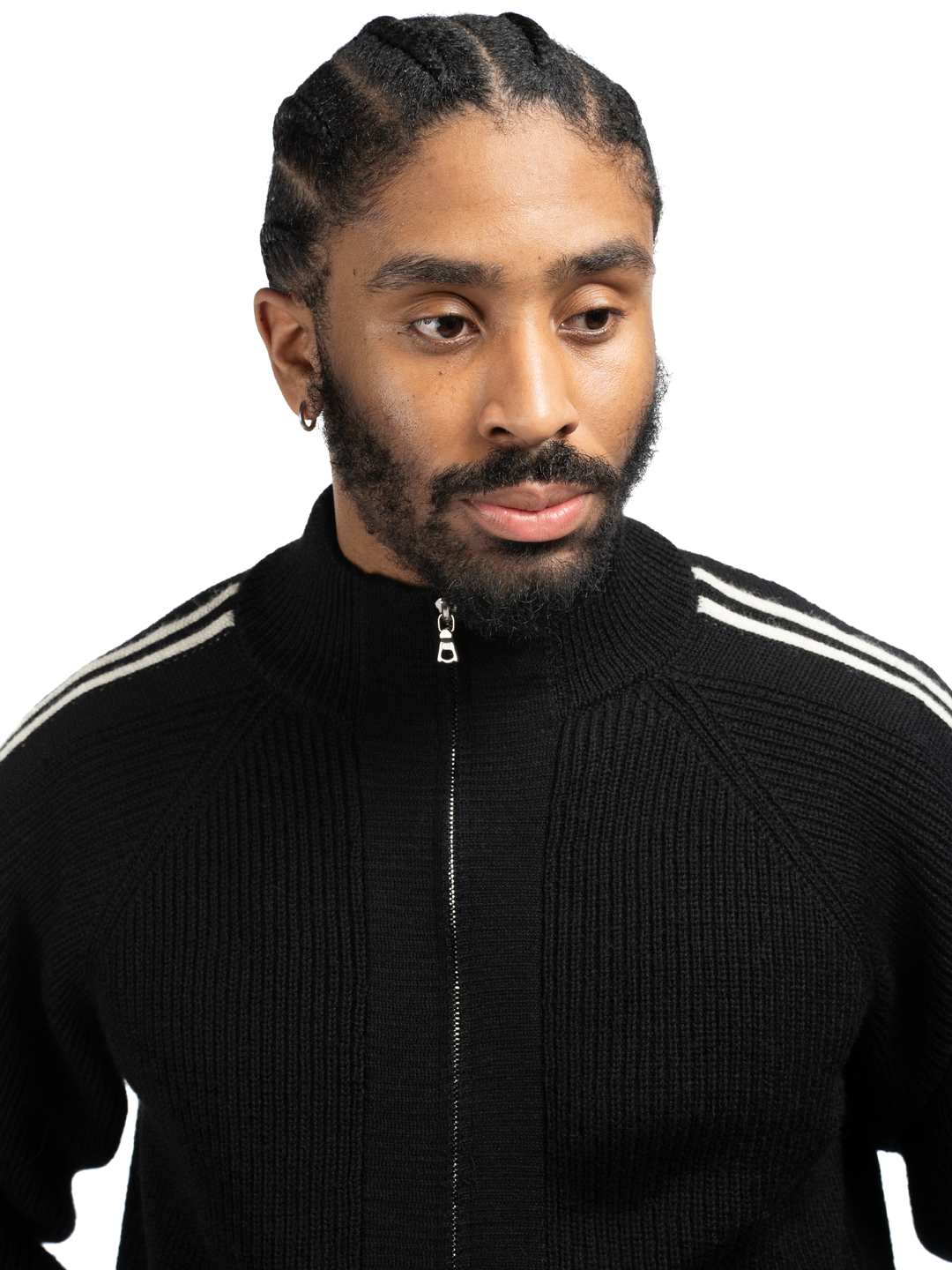 Alexandra Knit Zip Sweater - Black – BARE KNUCKLES