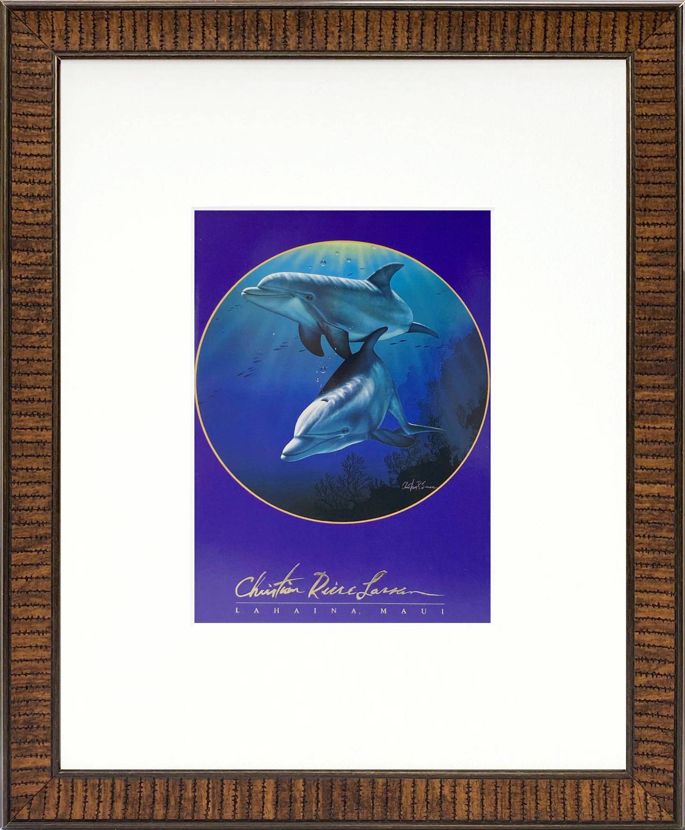 ラッセン ミニアート「ドルフィン フレンズ」額縁 2種展開 絵画