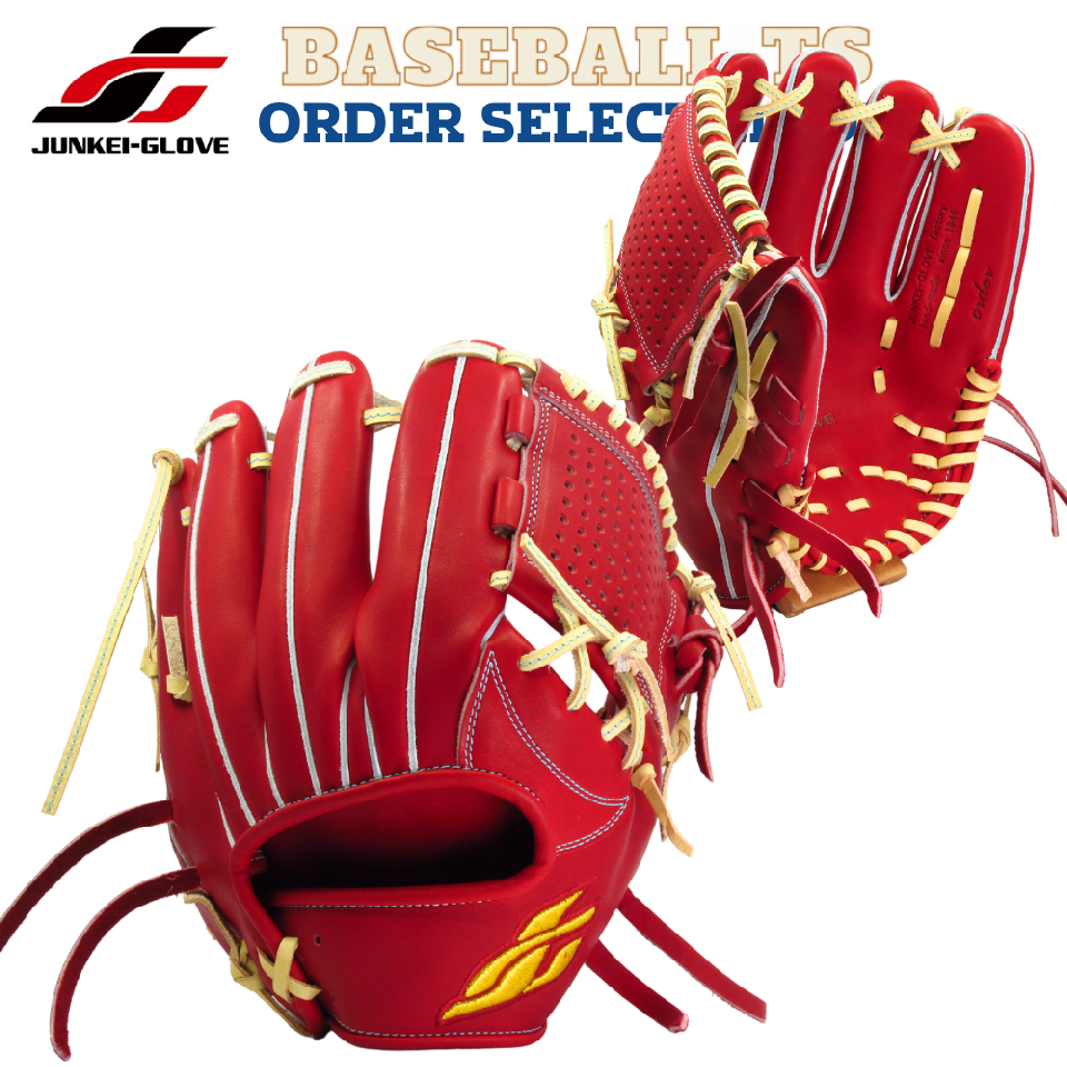 BASEBALL TS / ジュンケイグラブ 硬内野手用グラブ JG-6214KF AZUKI