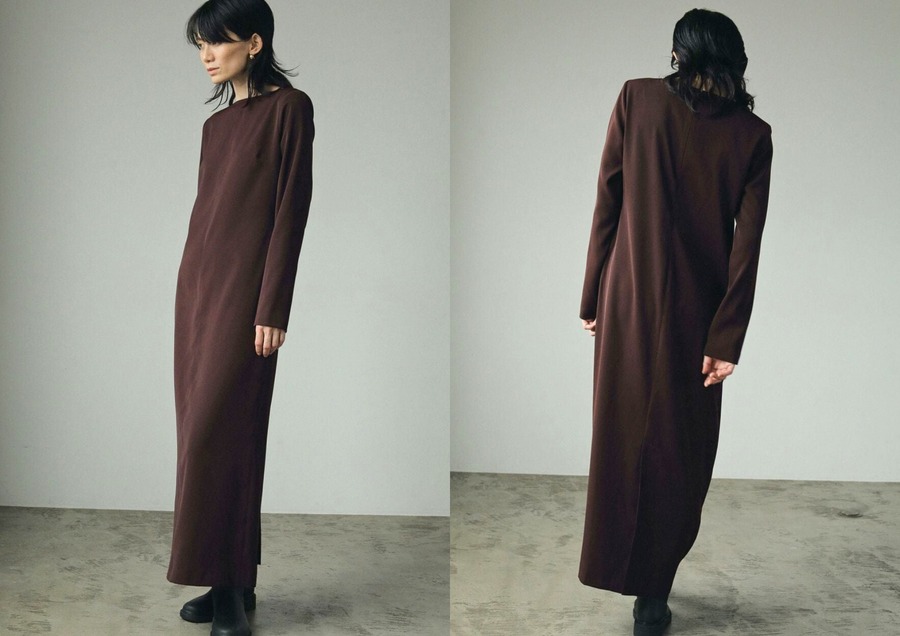 anuke 】Twill Pencil Onepiece | valance 福井｜レディース セレクト