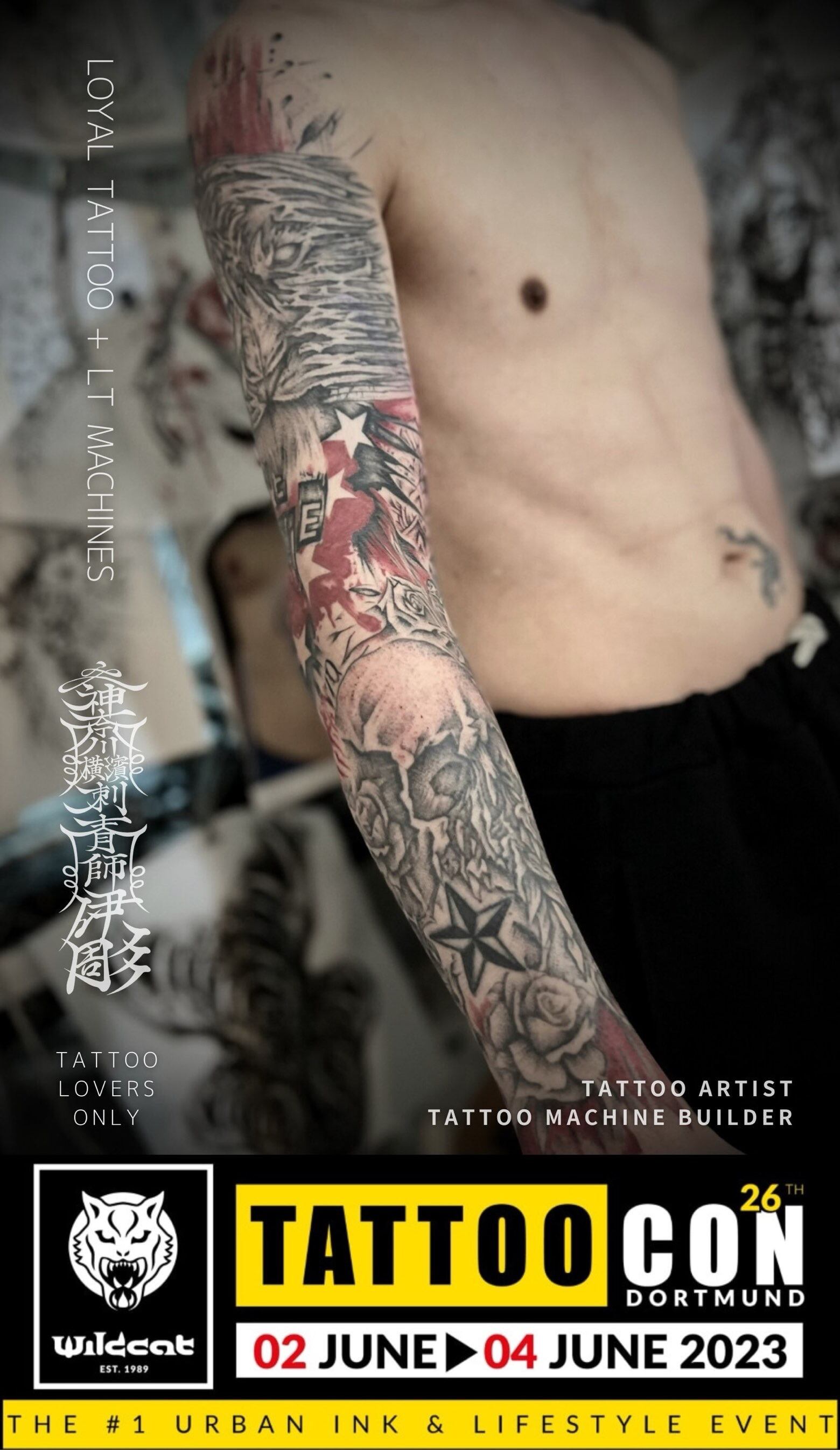 現代 和彫 刺青師《般若》和洋折衷タトゥー 刺青 背中 総身彫 バック