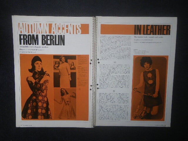 1968年 ルネ・グリュオー International Textiles Rene Gruau/Ortalion