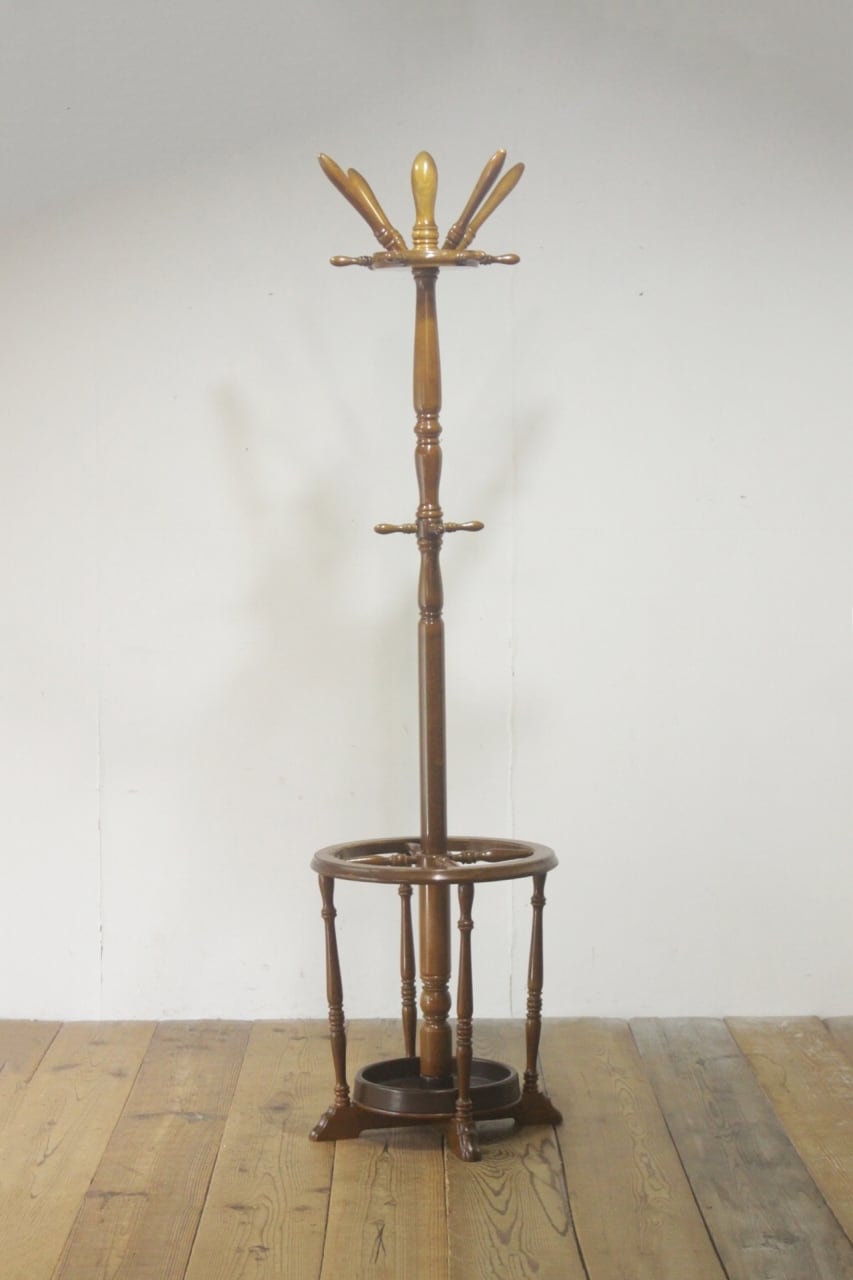 レトロ コートハンガー ポール スタンド ラック 帽子掛け 傘立て 玄関