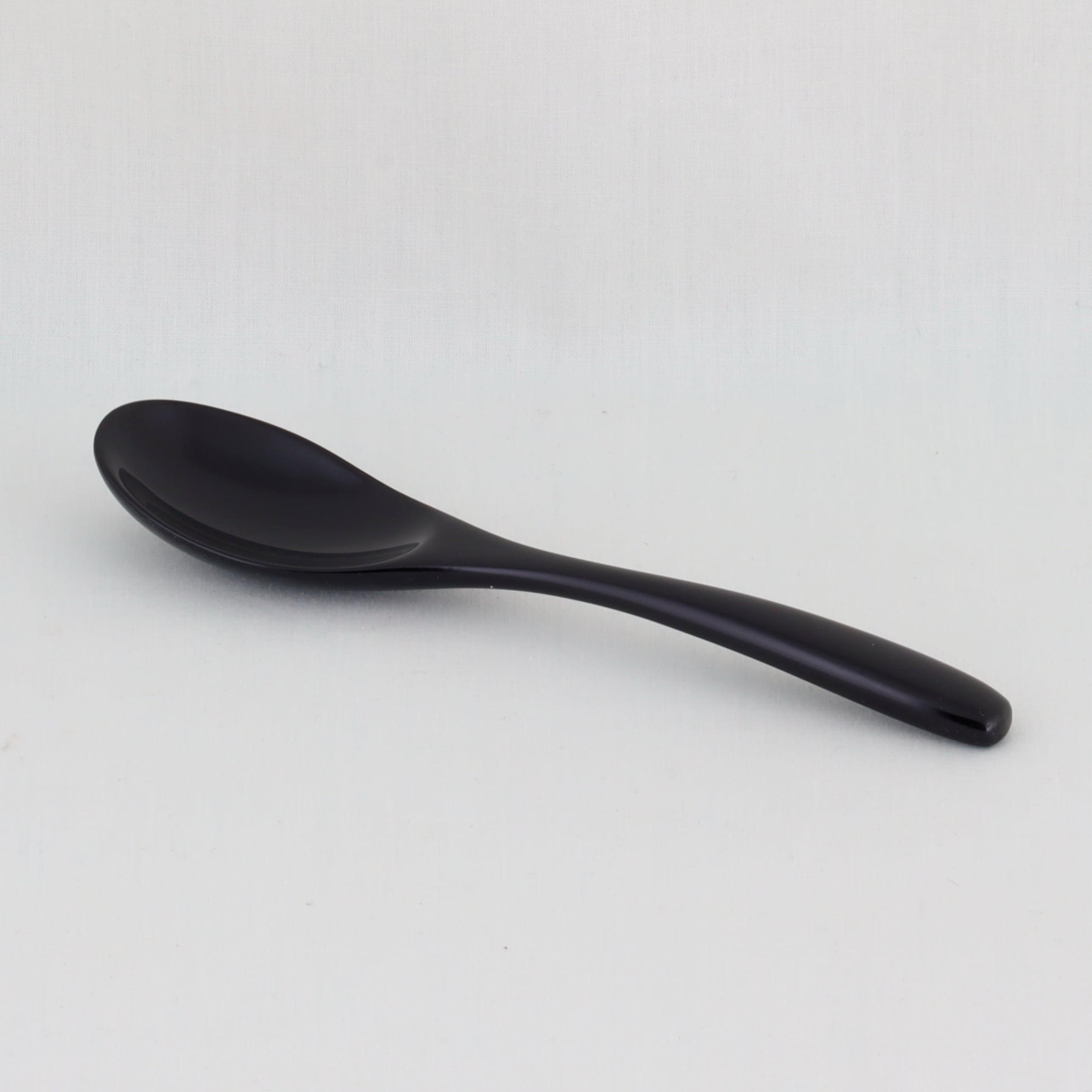 952-1 輪島うるし塗 和食用スプーン／黒塗 | 輪島塗 加藤漆器店 公式