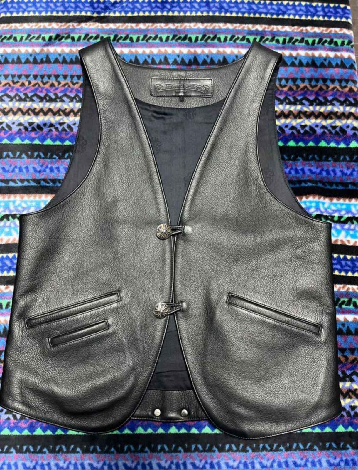 CHROME HEARTS クロムハーツ 2B クロスボール レザーベスト | chromehearts