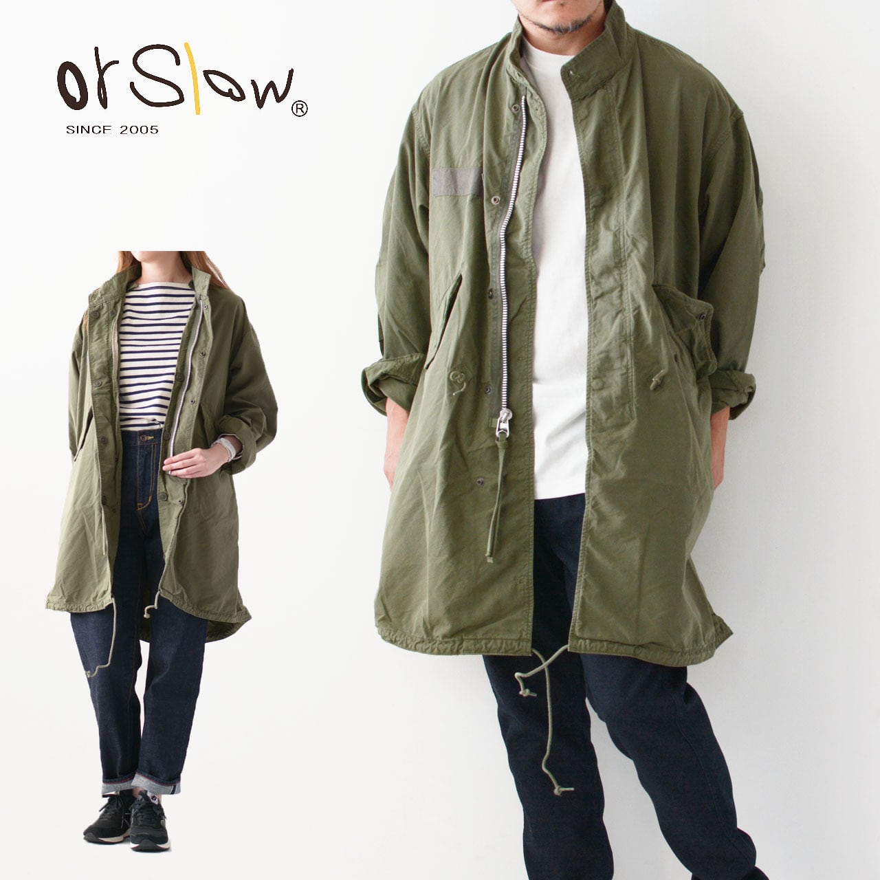 orslow [オアスロウ] M-65 FISH TAIL COAT ARMY GREEN [03-6065-76] M