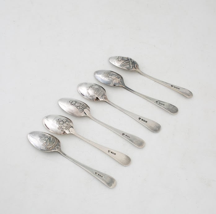 イギリス製シルバースプーン 6本セット ティースプーン コーヒー