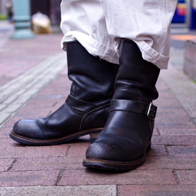 1990s Red Wing 2268 Engineer Boots 9 1/2 D !! / PT91 茶芯？レッド
