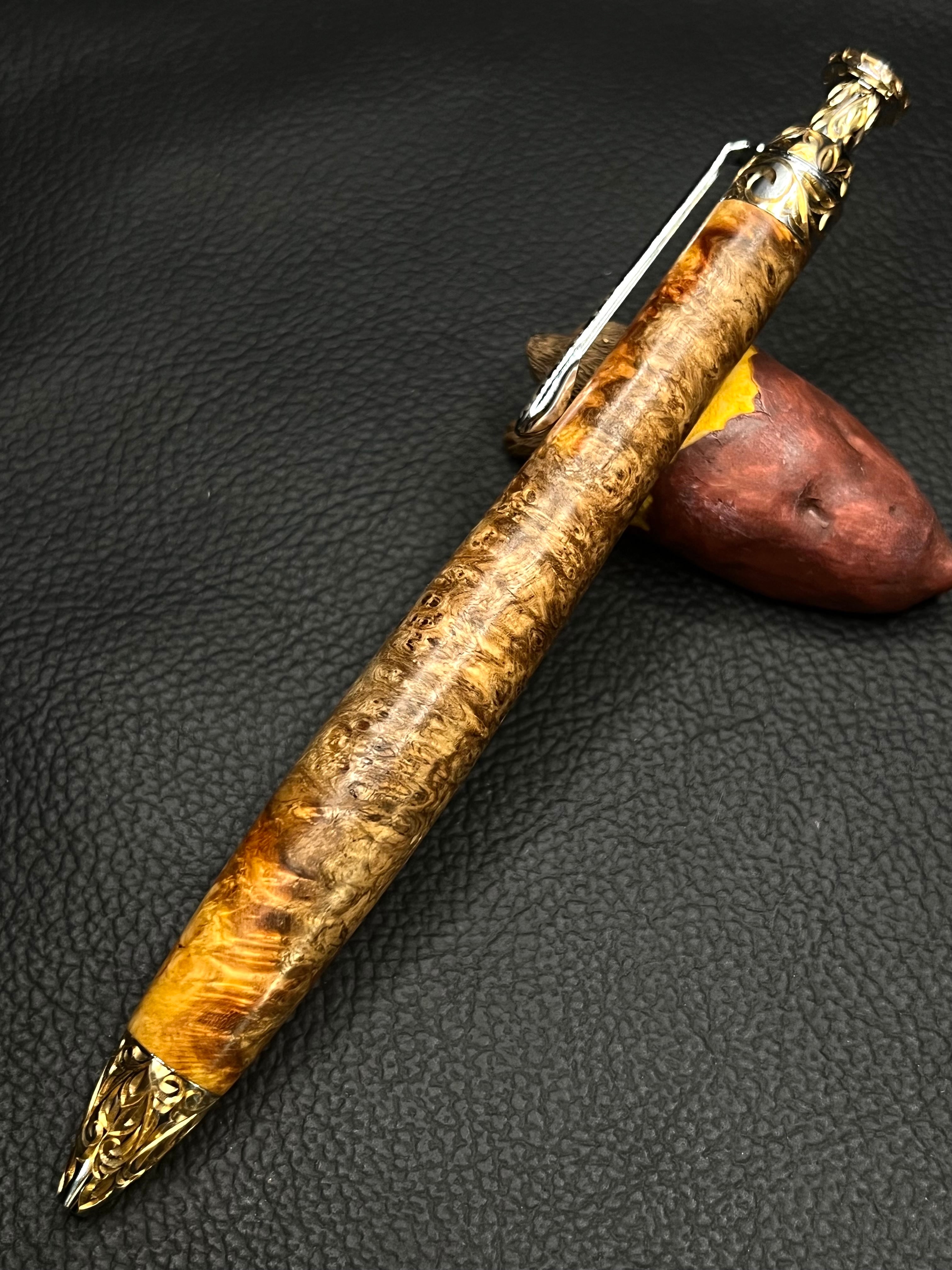 1 極上＋花梨瘤 グロテスク 彫金金具 三神シャープ1000 | こぶた工房