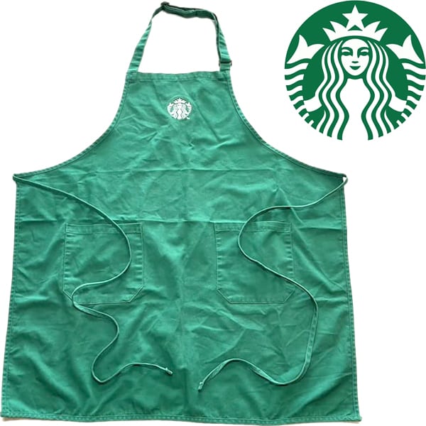 1点物◇スターバックス緑Starbucksエプロン古着メンズレディースOK