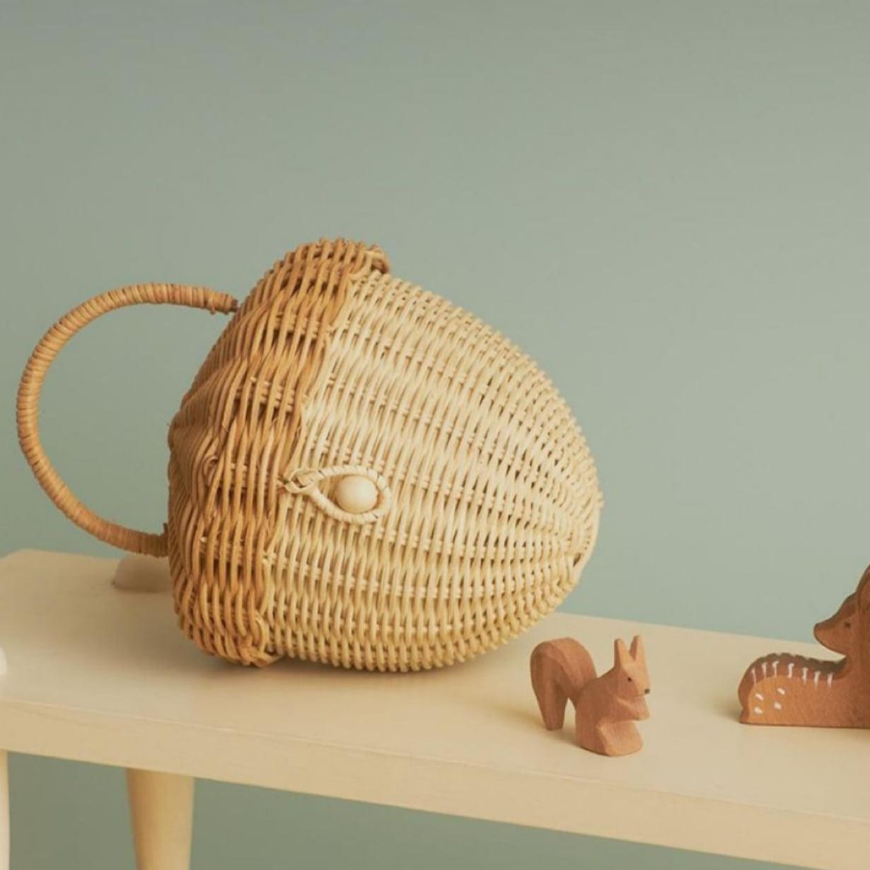 手編み かごバッグ ラタン どんぐりバッグ バスケット | Petit Chou