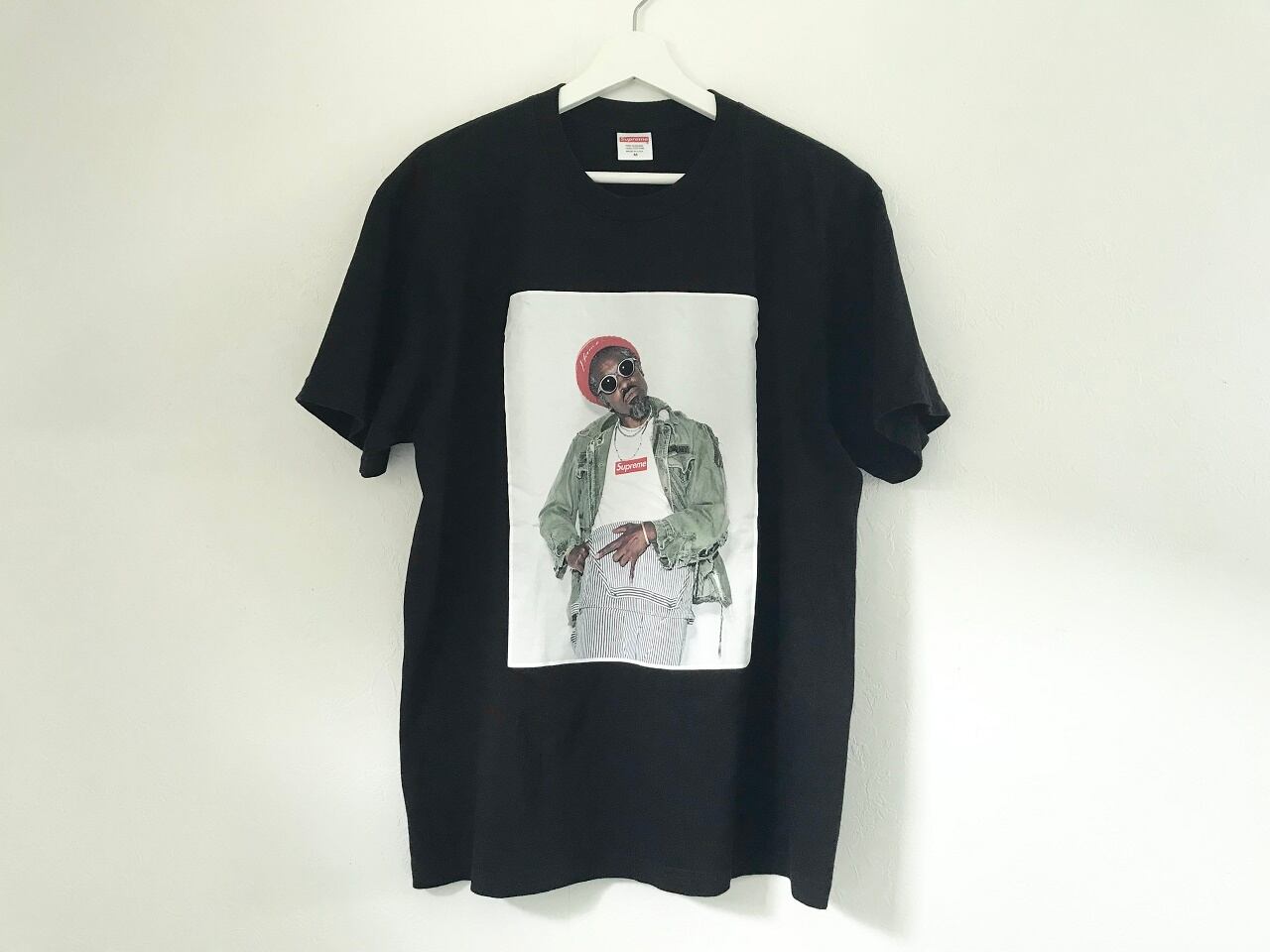 2022FW Supreme Andre 3000 T-shirt BLACK MADE IN USA | AFTER DARK
