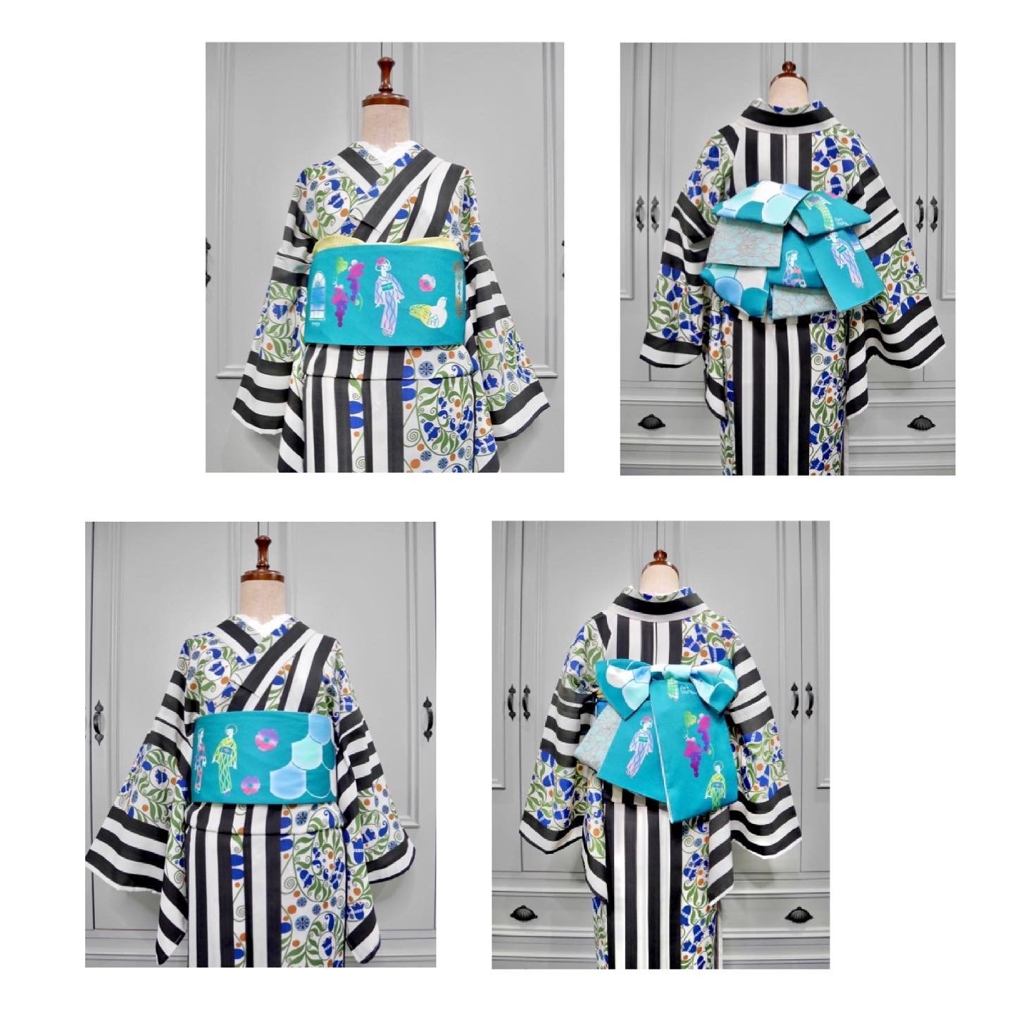 オリジナル半幅帯＊ハセガワアヤさんデザイン | kimono tento