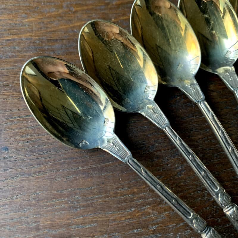 アンティーク シルバーのティースプーン/lance（槍）/銀器/フランス