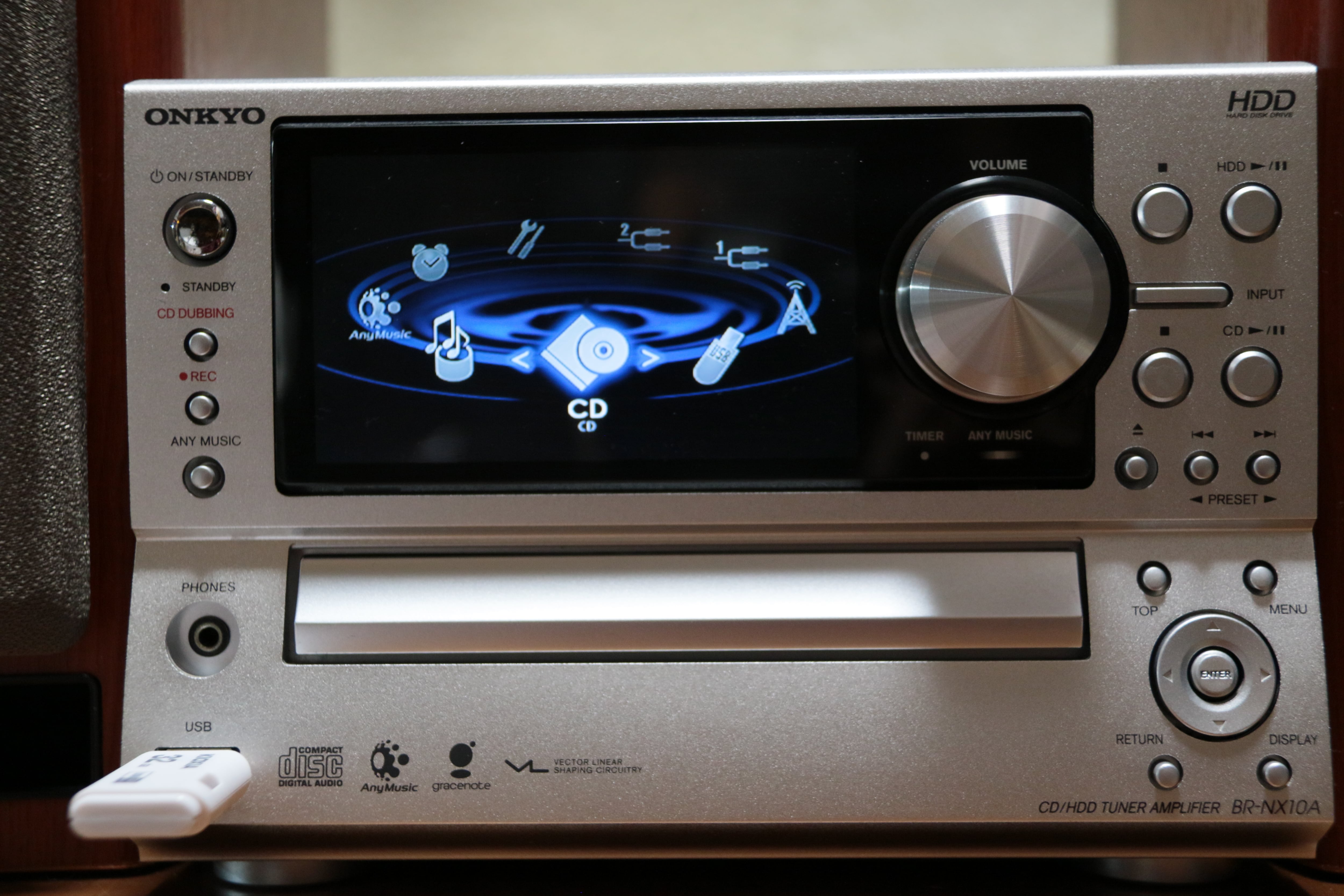 ONKYO ONKYO BR-NX10A 動作確認済、リモコン付属 BR-NX10 CD HDD
