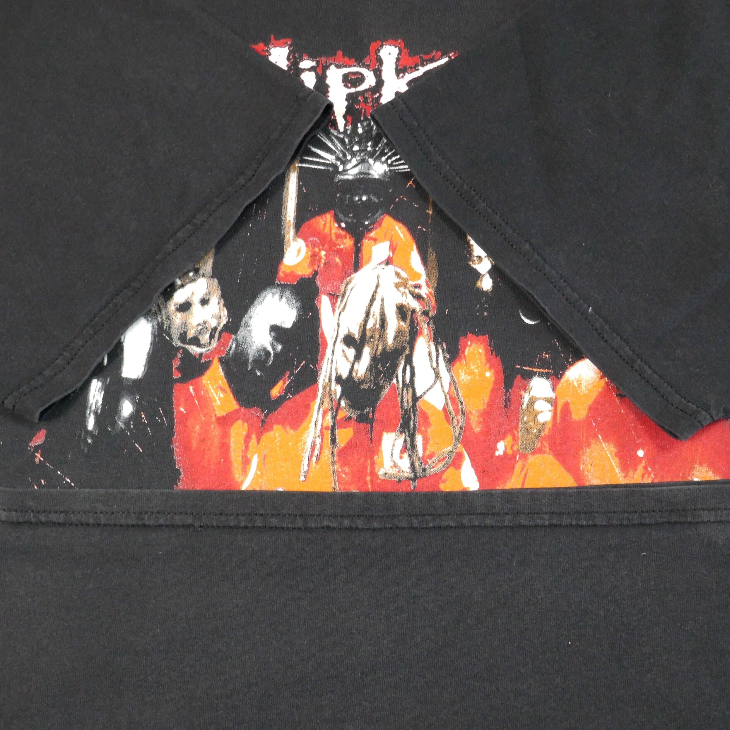 90's Slip Knot 1st Album Jacket Photo Print T-shirt ©1999 1990年代