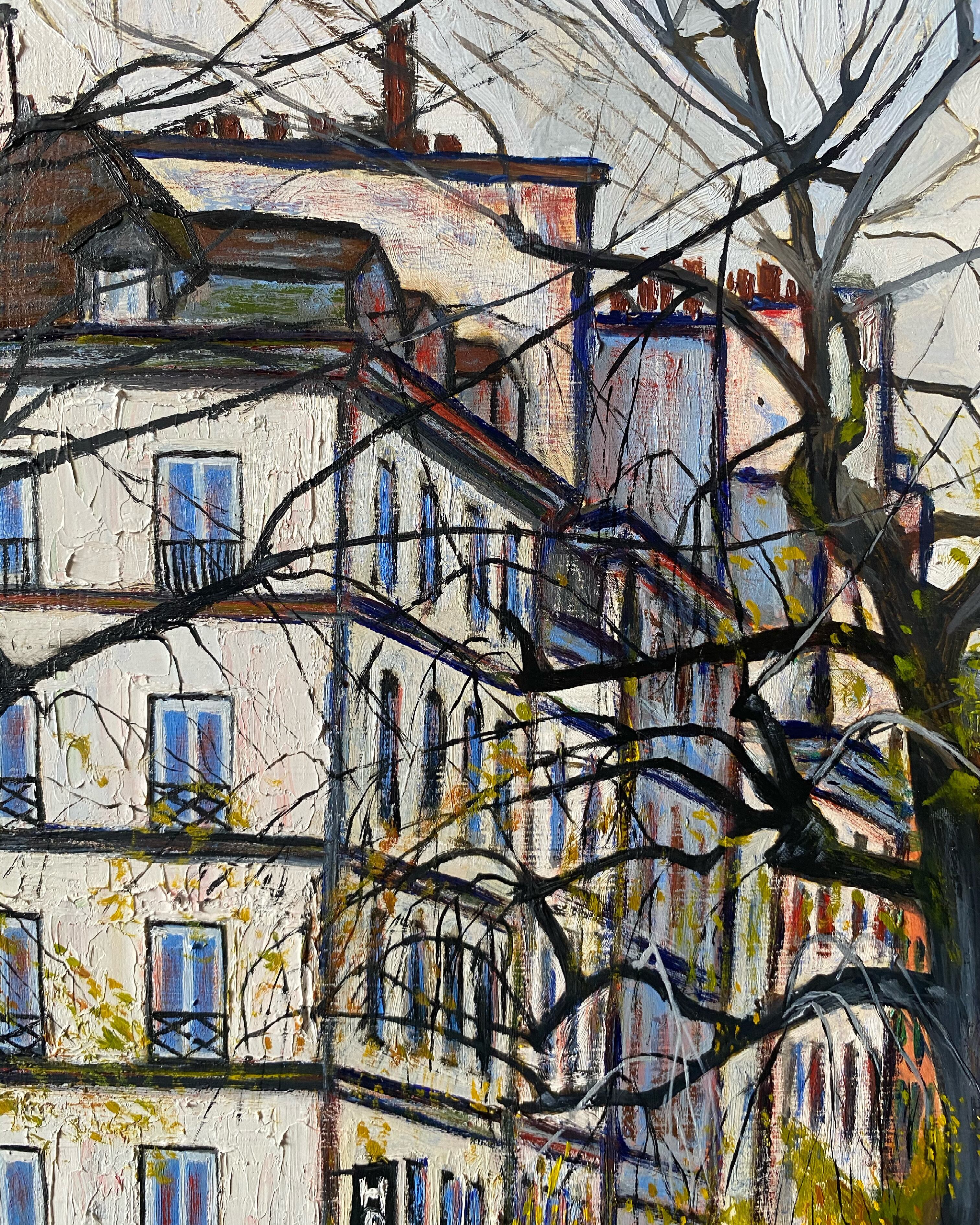 原画「12月のパリ,セーヌ川」フランス 高橋拓也 油絵 P25号 | ART