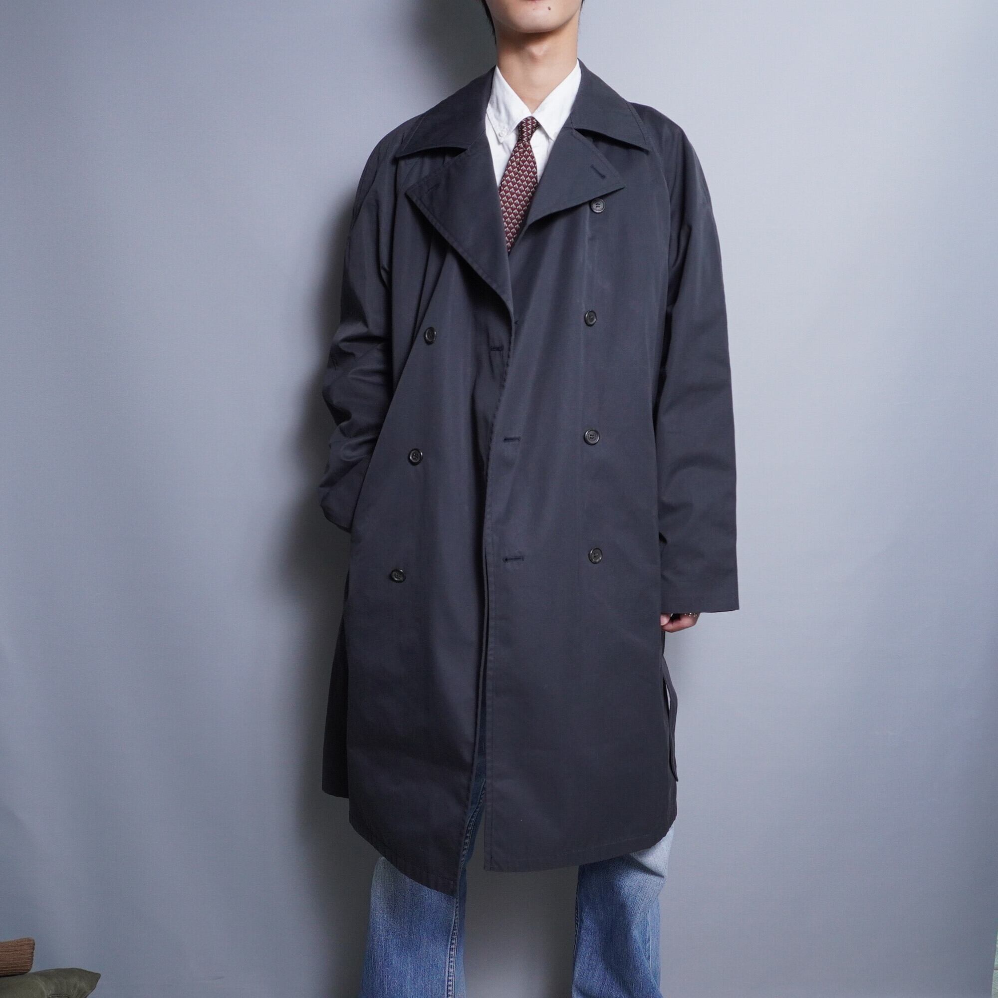 PRADA】プラダ コットンナイロン ブラックトレンチコート | ブランド