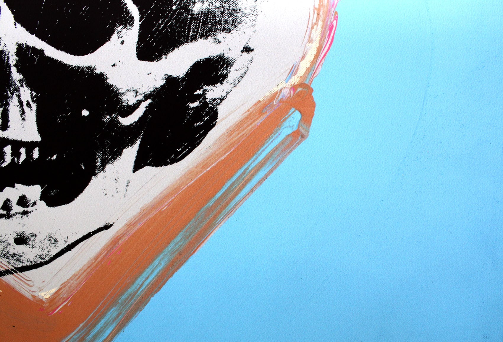 アンディ ウォーホル「スカル(ブルー&ピンク)」Skull,1976展示用フック