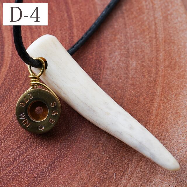 Ine[アイネ] 鹿角尖端銃弾 ネックレス ハンドメイド 一点物 | EZO