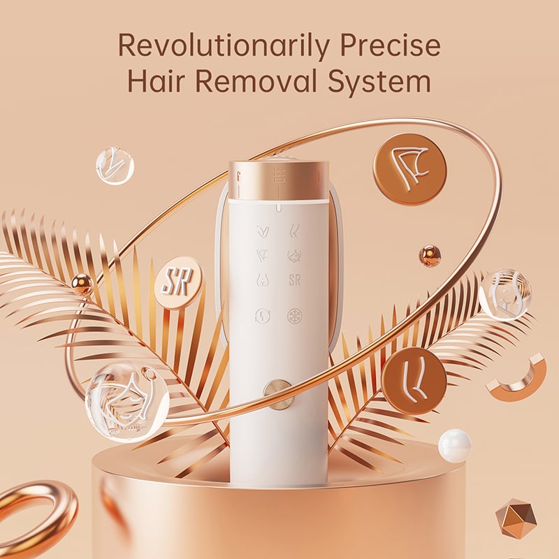 BoSidin脱毛器（ホワイト×ゴールド）お気に入り登録33,810円に♪【50万