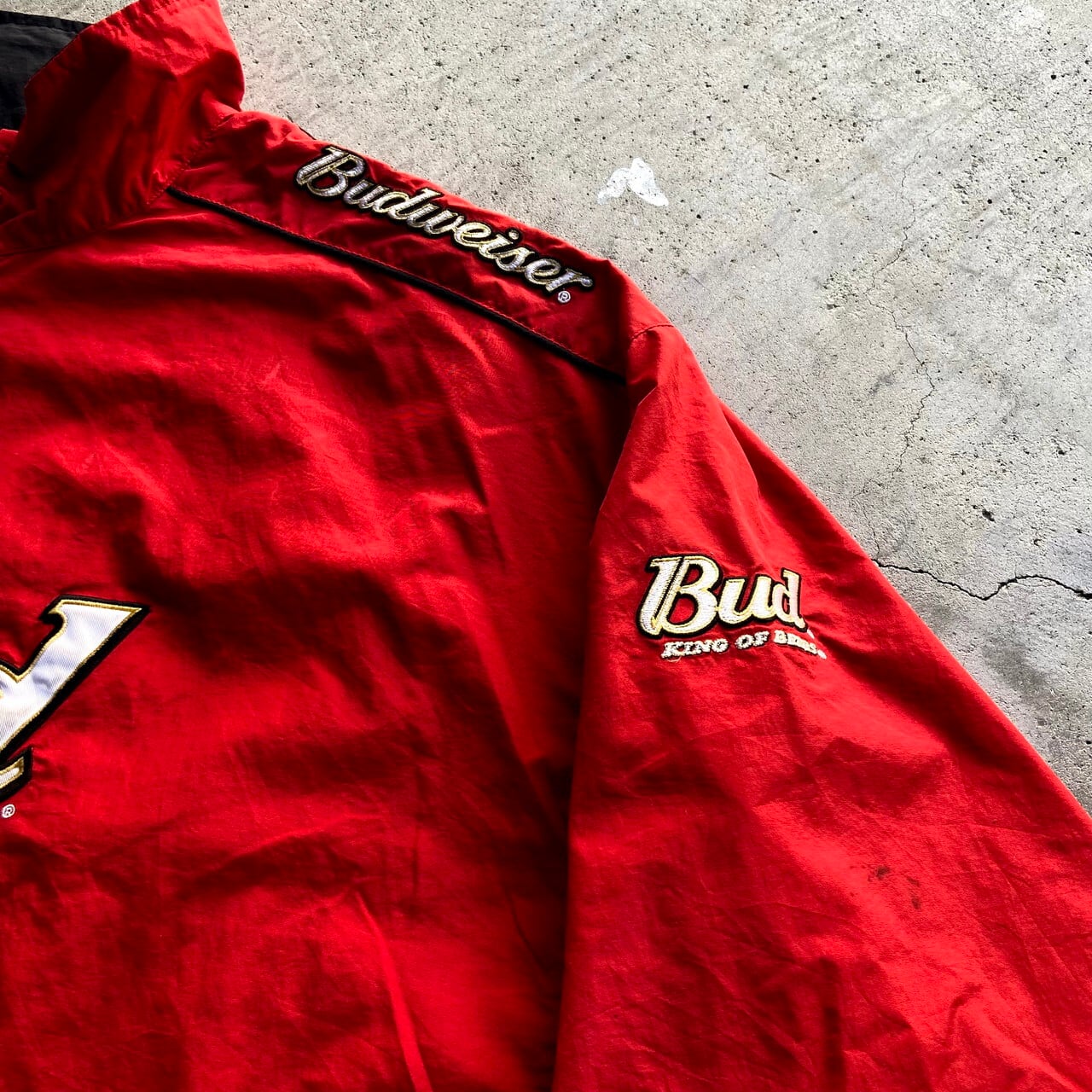 ビッグサイズ Budweiser バドワイザー ナイロンジャケット アワード