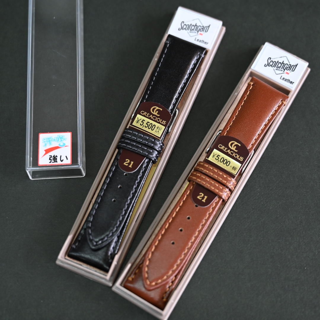 BAMBI 時計ベルト 17mm 18mm 19mm 20mm 21mm 強力撥水 高級志向 牛革