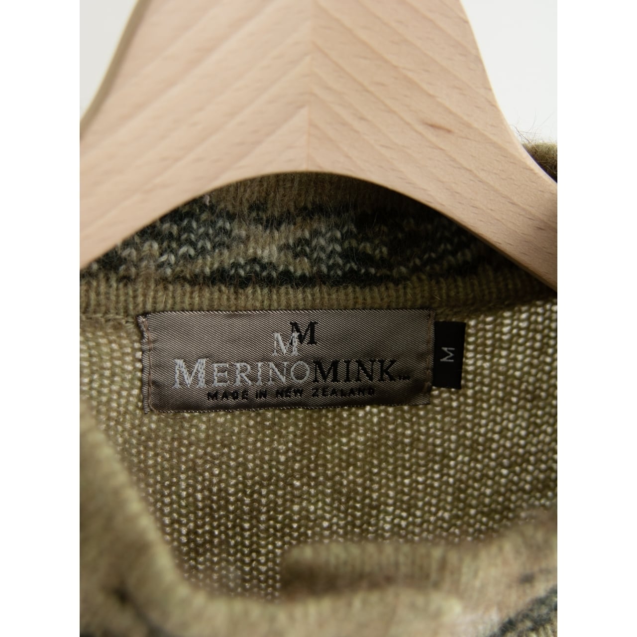 MERINO MINK】Made in New Zealand Wool-Possum-Polyamide Knit