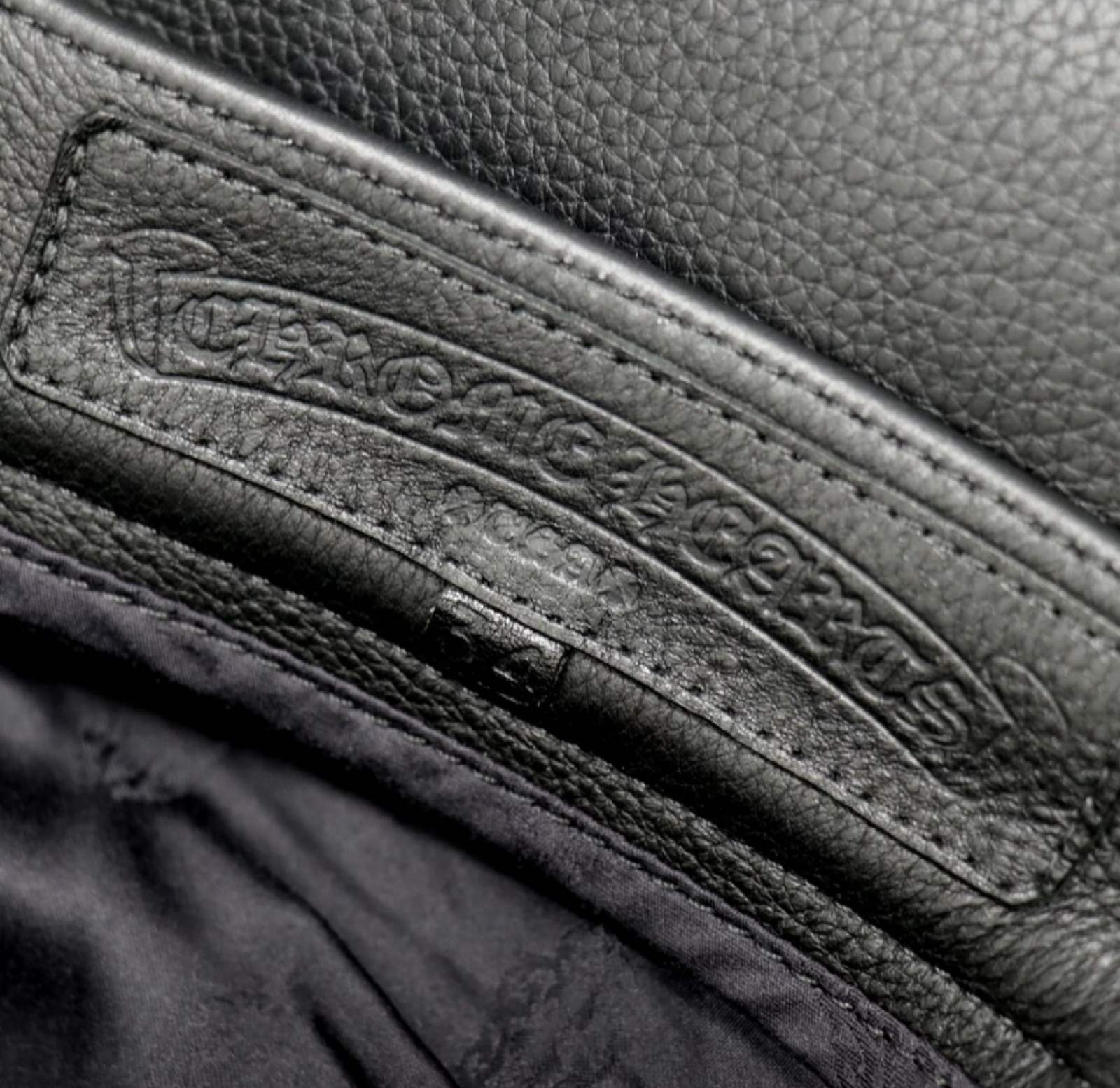 CHROME HEARTS クロムハーツ レザーパンツ クロスボタン | chromehearts