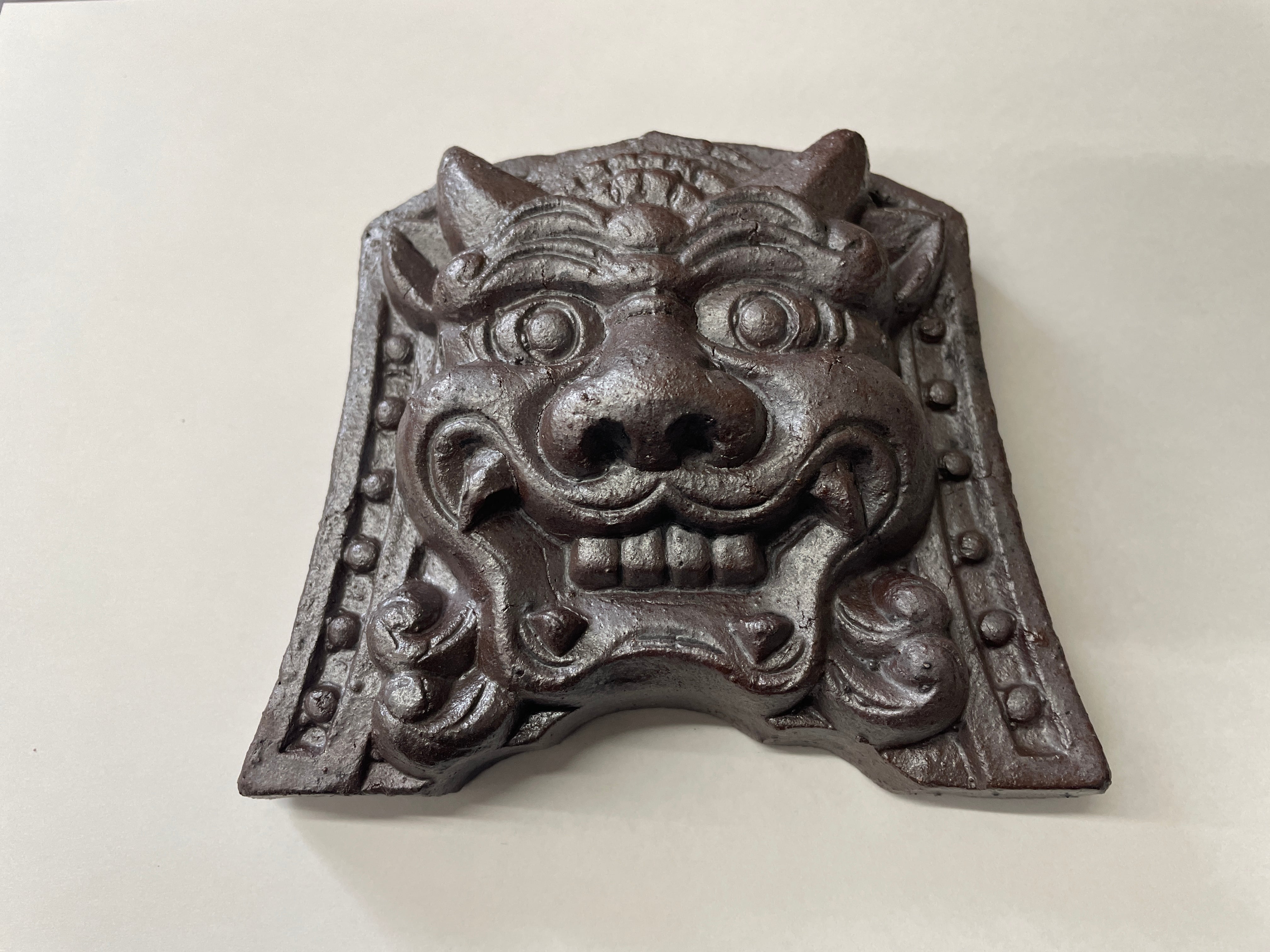 鬼瓦（大）B赤瓦 | seramika store