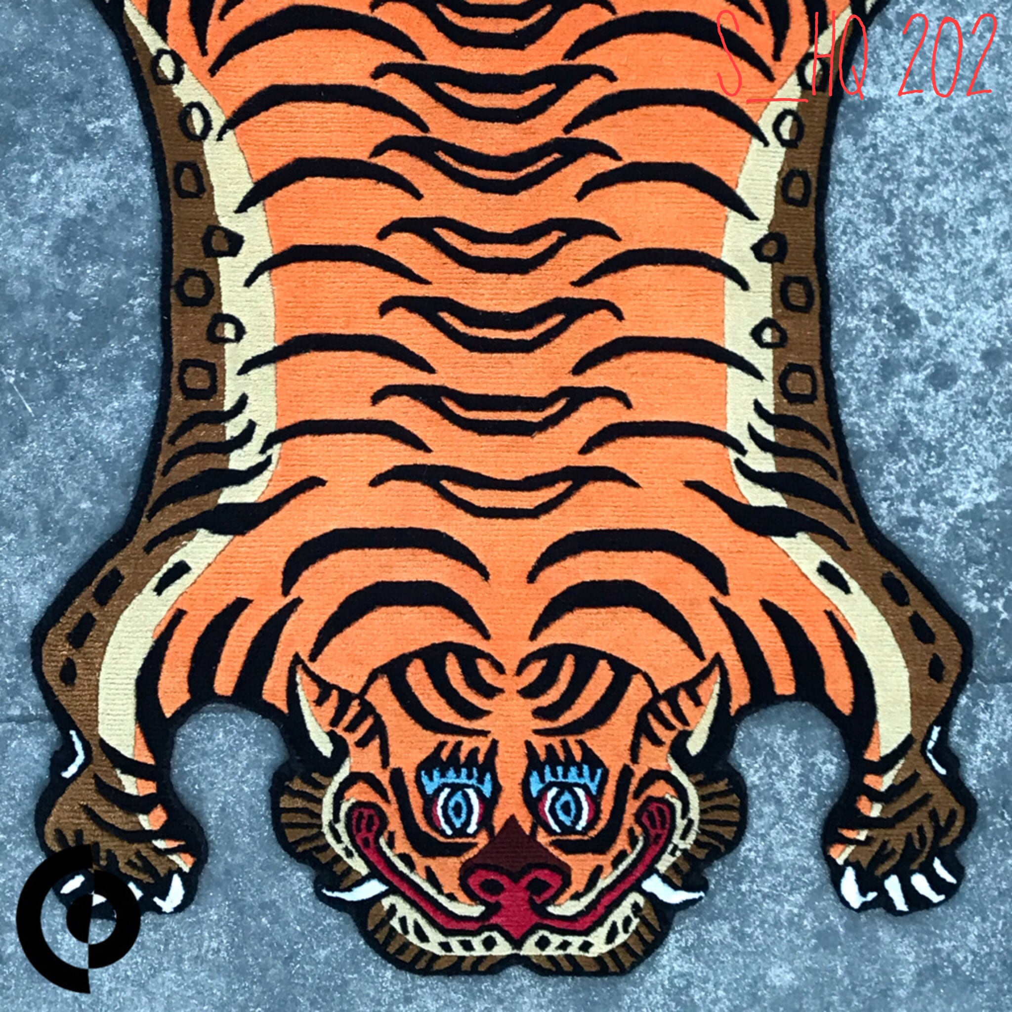 チベタンタイガーラグ チベット絨毯 AMUKURIUM - Handmade Tibetan