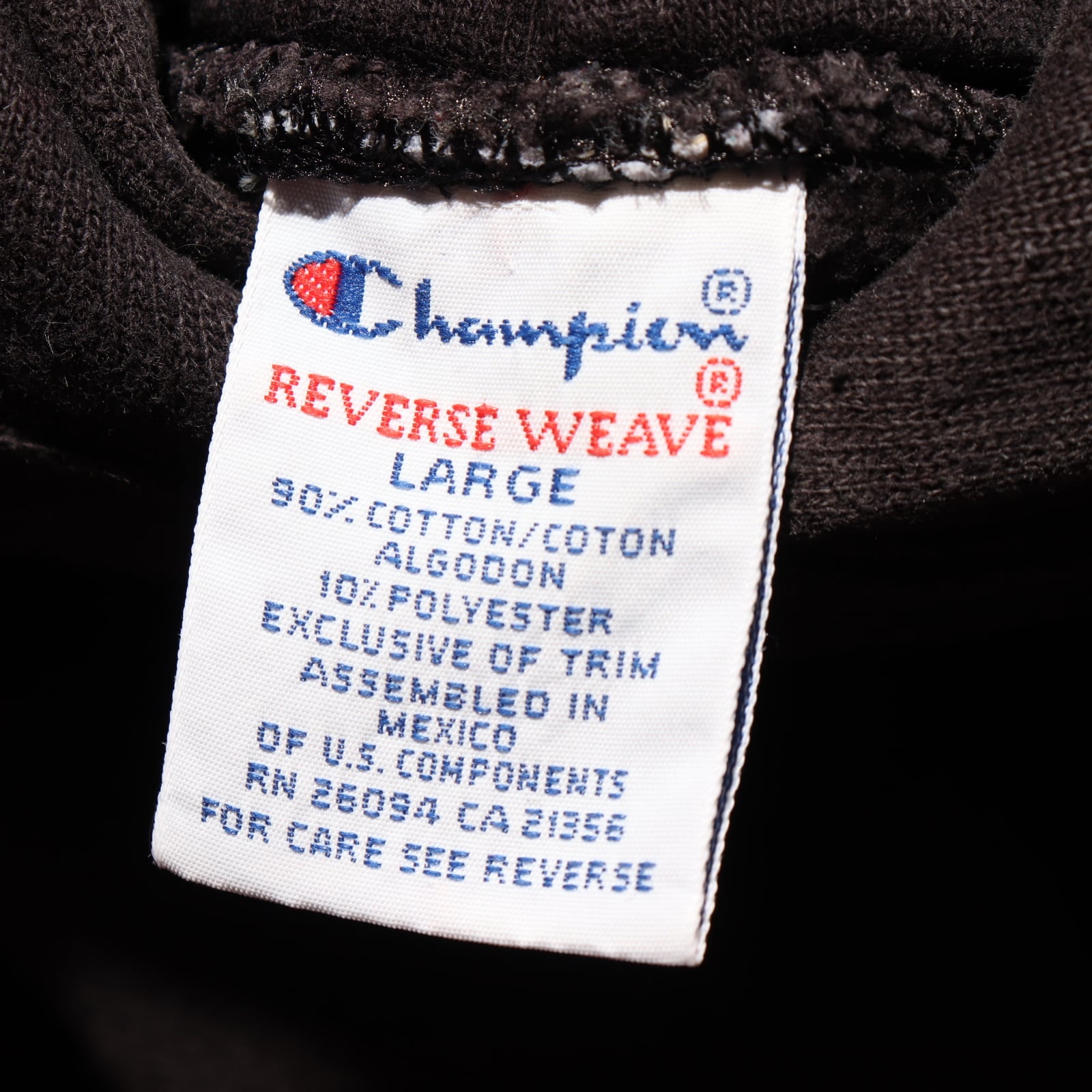 稀少 美品 90s L 黒無地 パーカー リバースウィーブ チャンピオン