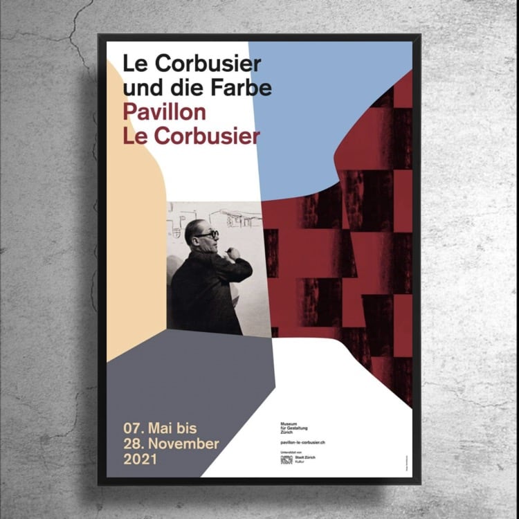 建築家『ル・コルビュジエ』スイス現代美術館制作ポスター | 特殊